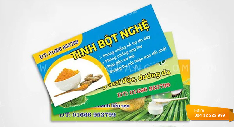 Mẫu tem nhãn dán gia vị tinh bột nghệ