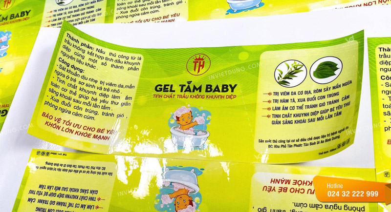 Vai trò của tem nhãn dán sữa tắm