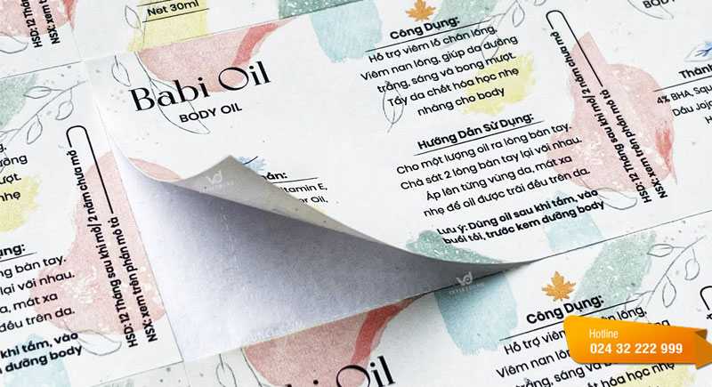 Mẫu tem nhãn dầu gội oil