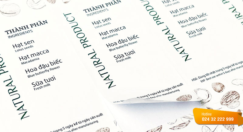 Mẫu tem nhãn dầu gội thiên nhiên