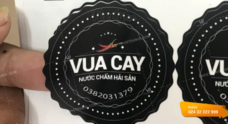 Mẫu tem nhãn dán hải sản