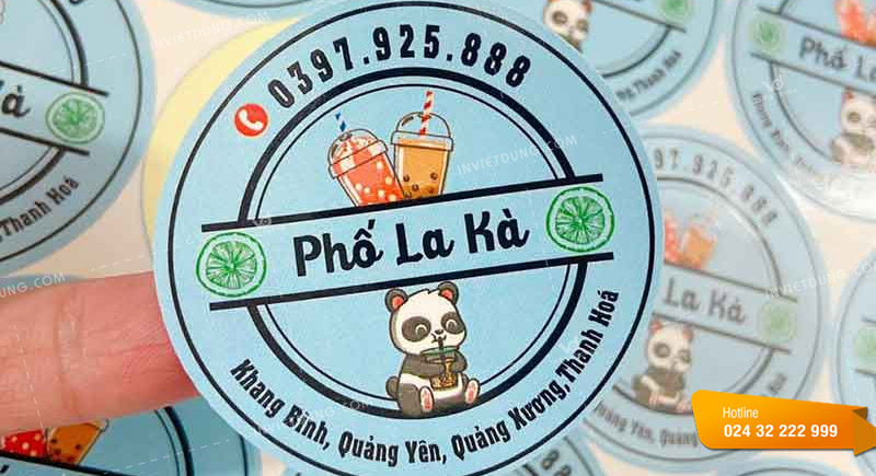Mẫu tem nhãn dán hải sản