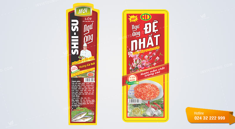 Mẫu tem nhãn nước mắm Nam Ngư Đệ Nhị