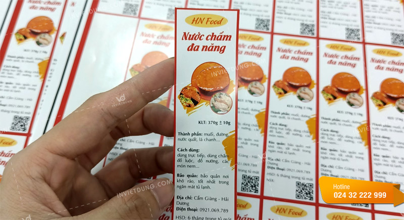 Vai trò của tem nhãn dán chai lọ nước mắm