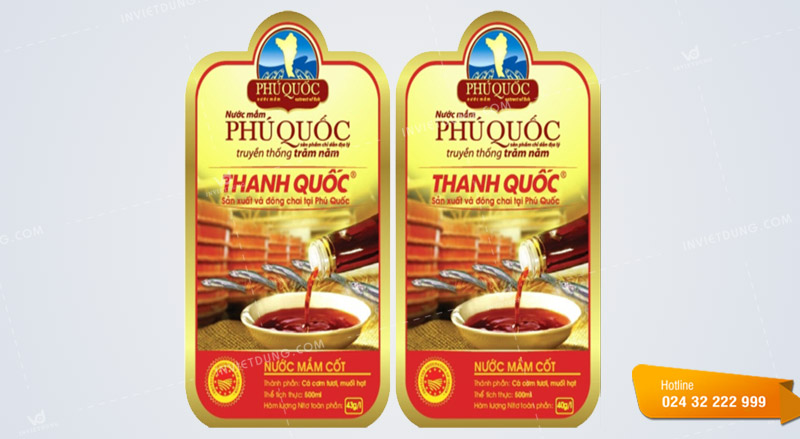 Mẫu tem nhãn nước mắm Phú Quốc