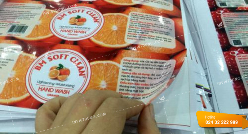 Mẫu tem nhãn nước rửa chén