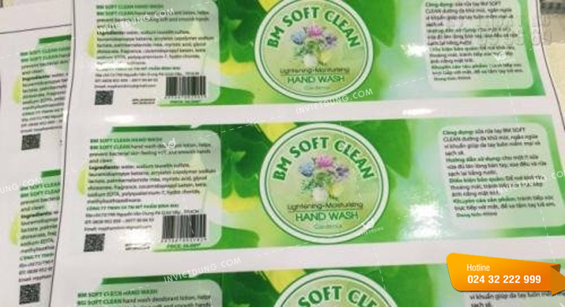 Mẫu tem nhãn nước rửa chén