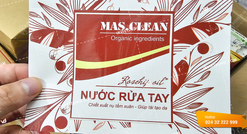 Mẫu tem nhãn nước rửa chén giá rể theo yêu cầu