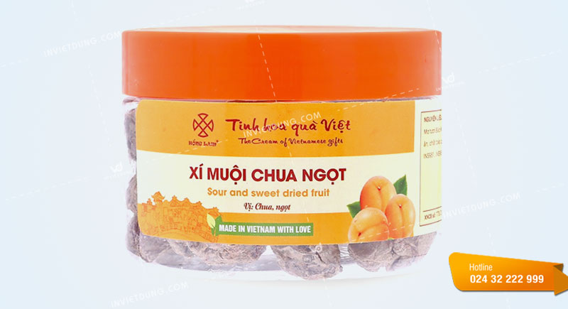 Mẫu tem nhãn ô mai