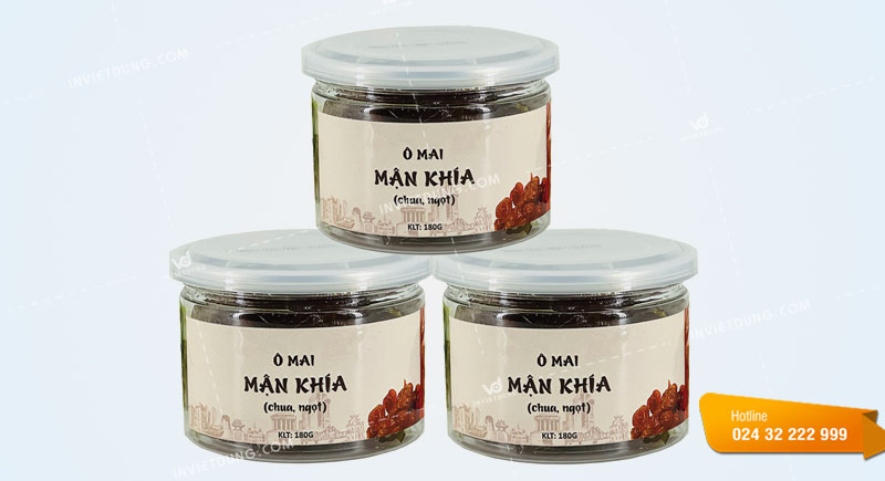 Mẫu tem nhãn ô mai