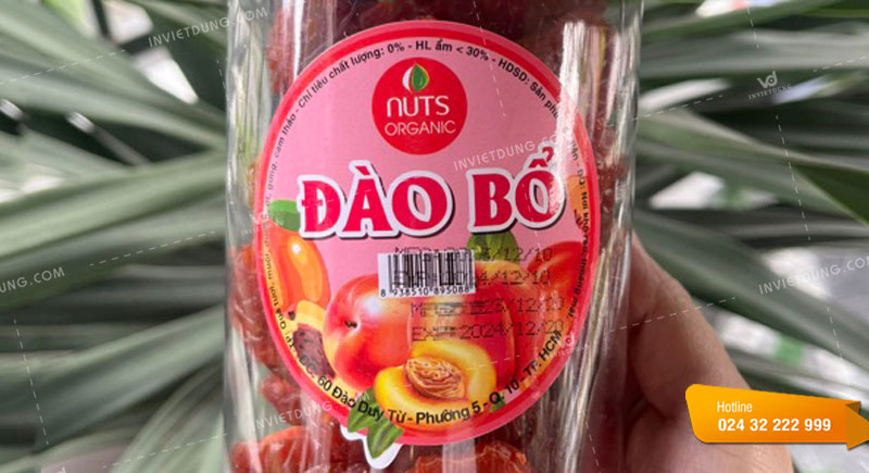 Mẫu tem nhãn ô mai