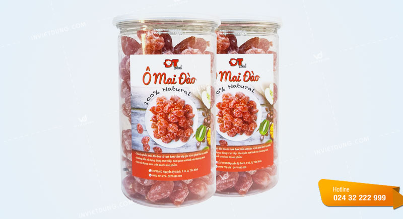Mẫu tem nhãn ô mai giá rẻ theo yêu cầu