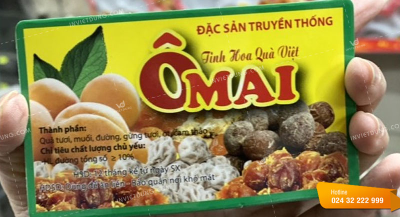 Những thông tin cần có trên tem nhãn ô mai