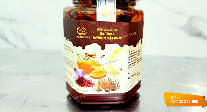 Mẫu tem nhãn dán saffron đẹp ấn tượng