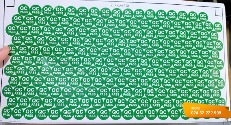 Mẫu tem QC pass đẹp
