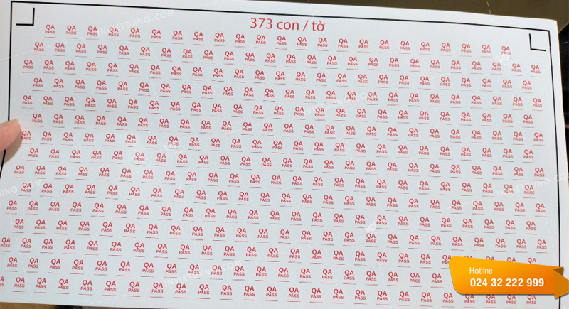 Mẫu tem QC passed