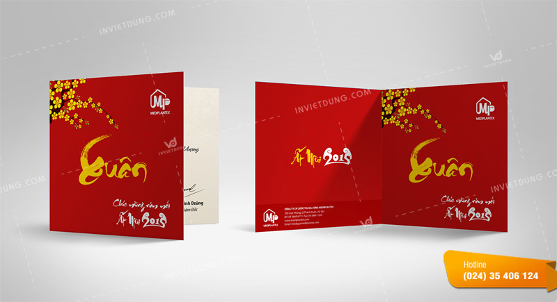 Mẫu thiệp chúc tết truyền thống