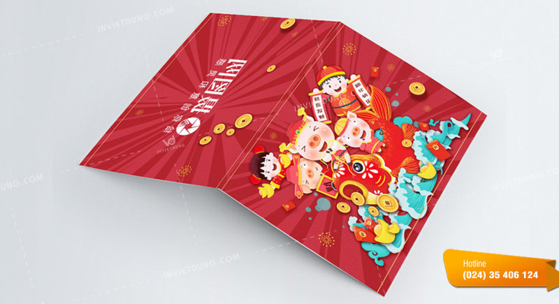 Mẫu thiệp Tết 3D
