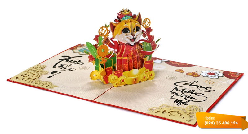 Mẫu thiệp Tết 3D