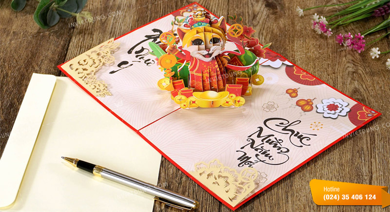 Mẫu thiệp Tết 3D