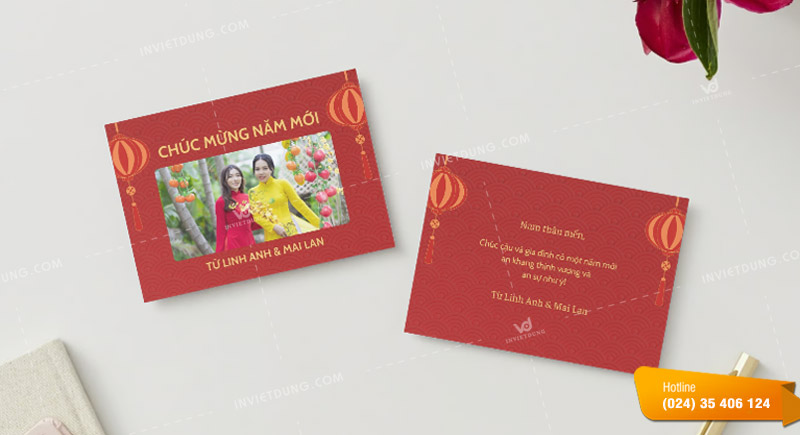 Mẫu thiệp chúc tết bạn bè