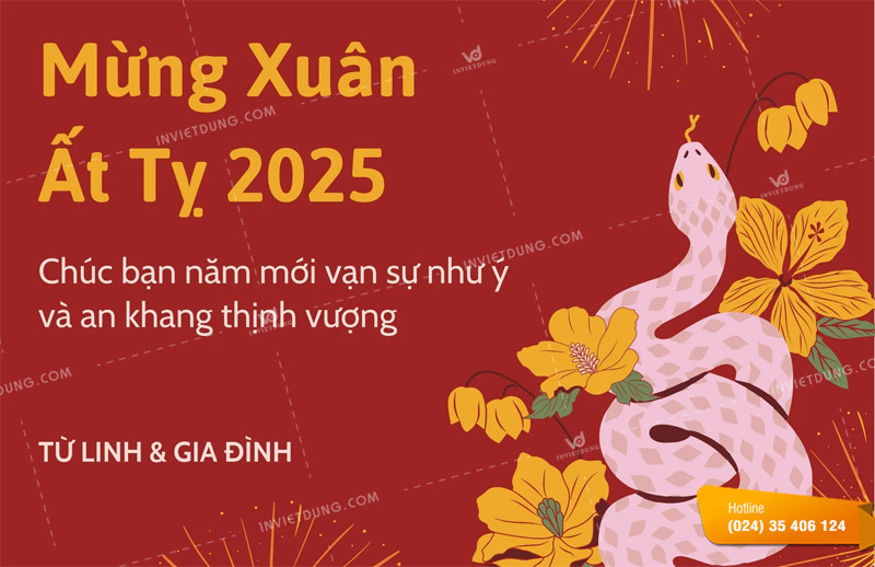 Mẫu thiệp chúc tết bạn bè