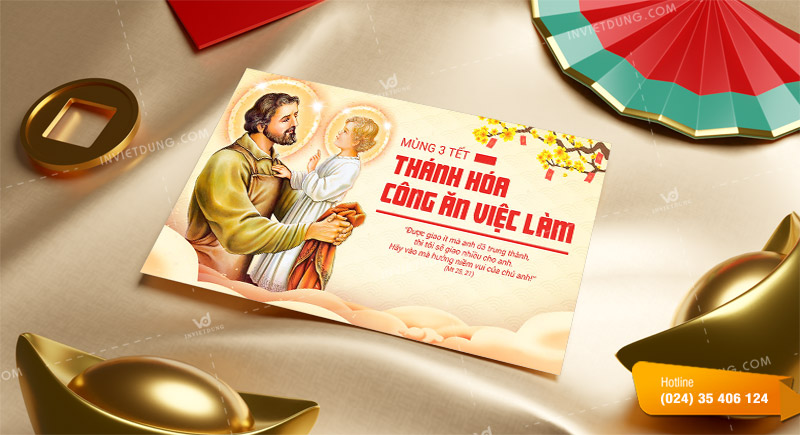Mẫu thiệp chúc Tết Công giáo