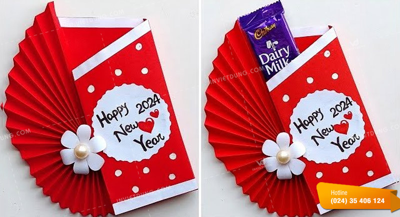 Mẫu thiệp chúc tết handmade