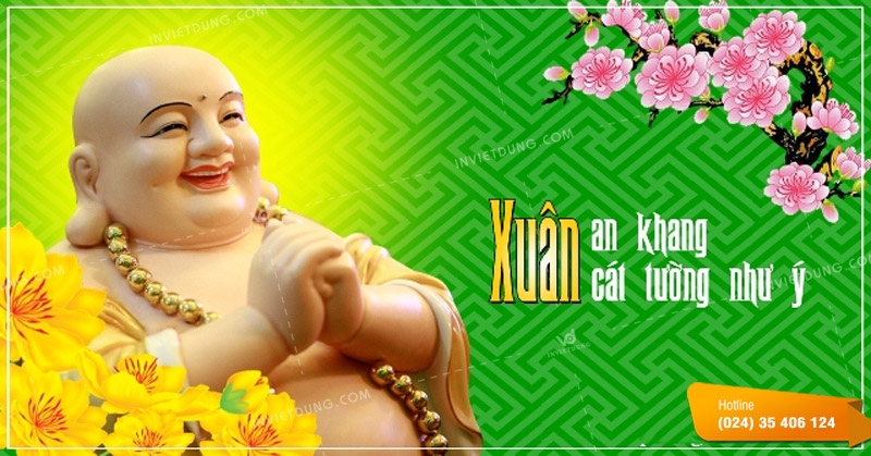 Mẫu thiệp chúc Tết Phật giáo