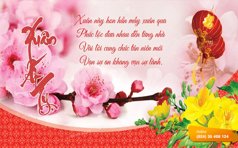Mẫu thiệp chúc Tết Phật giáo