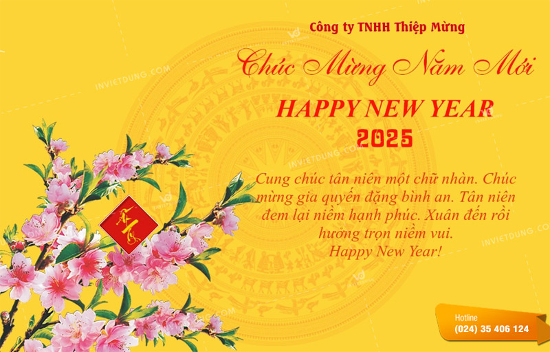 Mẫu thiệp chúc Tết Phật giáo