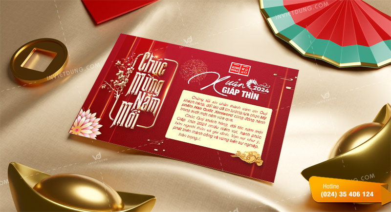 Mẫu thiệp chúc Tết khách hàng