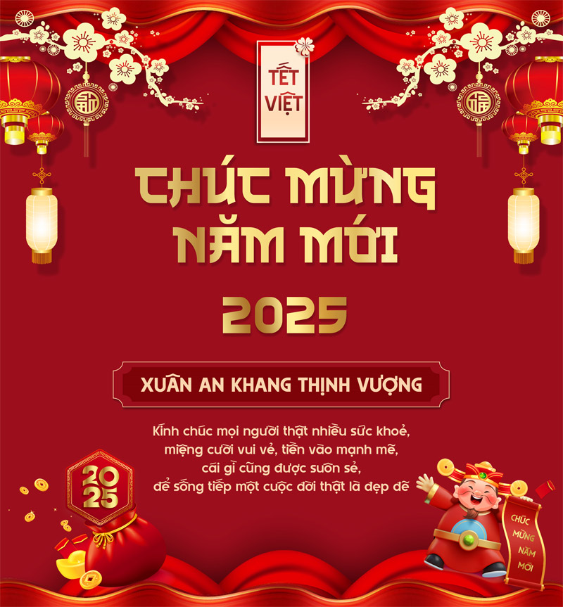 Mẫu thiệp chúc Tết PSD​