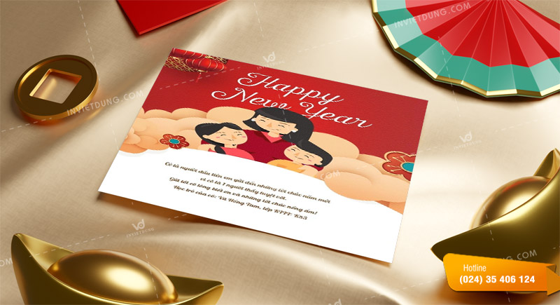 Ý nghĩa những mẫu thiệp chúc Tết dành thầy cô