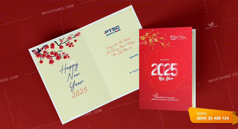 Mẫu thiệp chúc tết doanh nghiệp, công ty