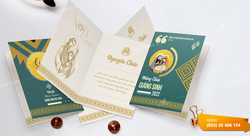 Thiệp Giáng sinh phong cách hiện đại