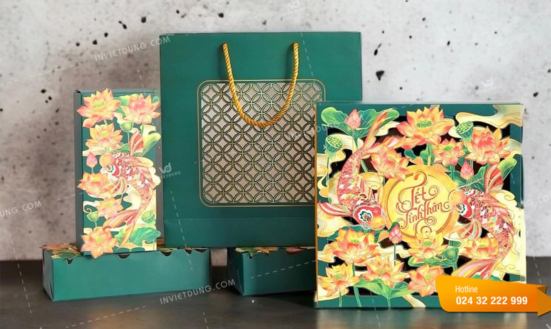 Mẫu túi giấy đựng bánh trung đẹp
