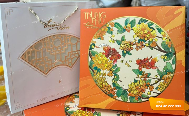 Mẫu túi giấy đựng bánh trung đẹp