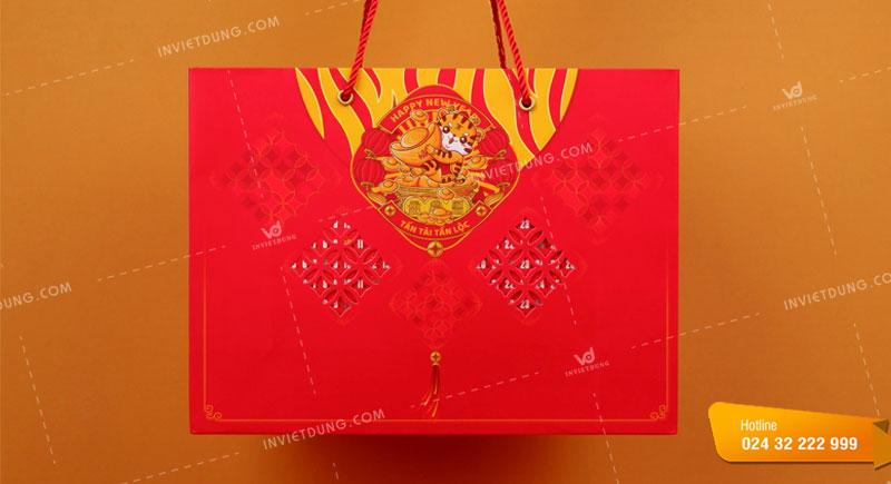 Mẫu túi giấy đựng quà Tết sang trọng