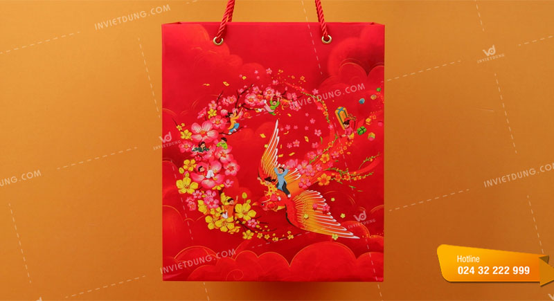 Mẫu túi giấy đựng quà Tết sang trọng