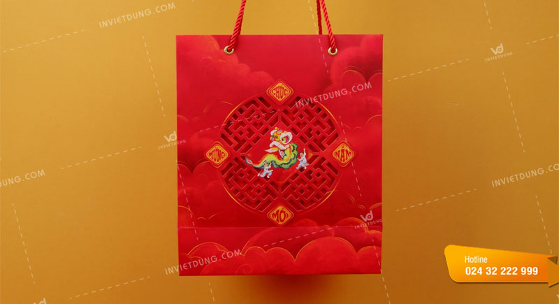 Mẫu túi giấy đựng quà Tết đẹp ấn tượng