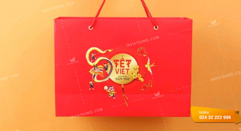 Mẫu túi giấy đựng quà Tết cao cấp