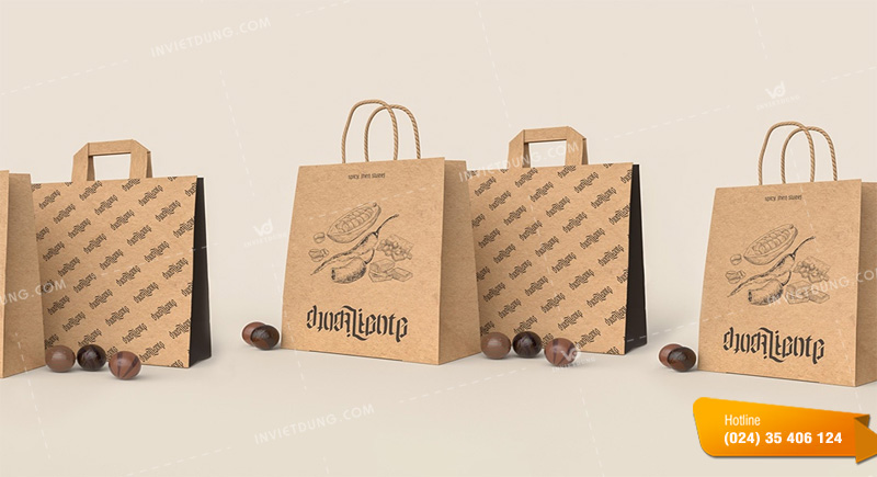 Mẫu túi giấy kraft đựng mỹ phẩm