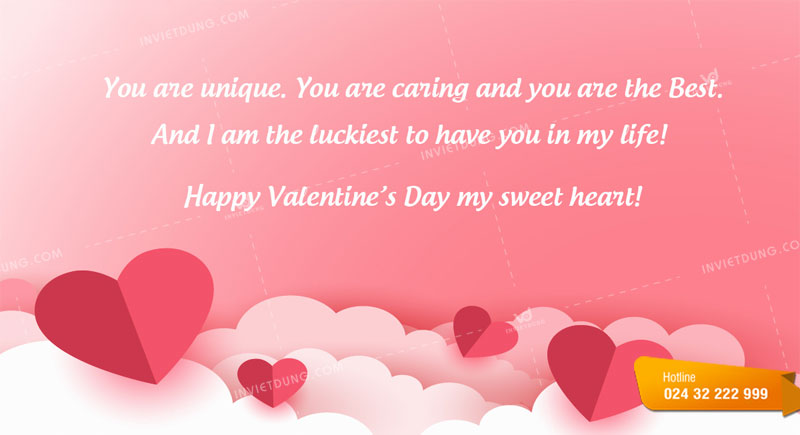 Những câu chúc valentine bằng tiếng Anh ngắn gọn, ý nghĩa
