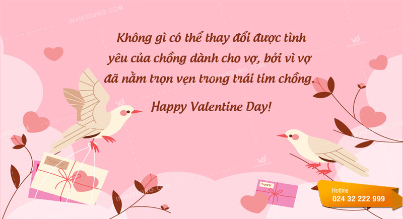 Những câu chúc valentine dành cho vợ