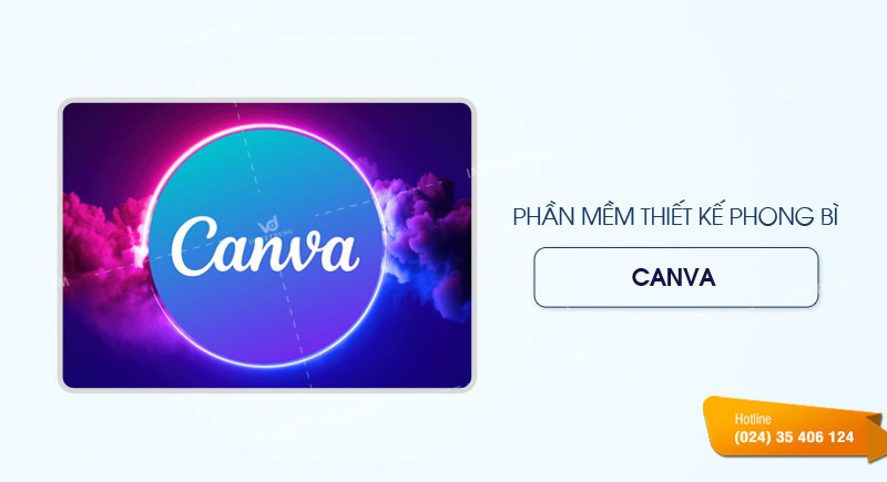 Phần mềm thiết kế phong bì Canva