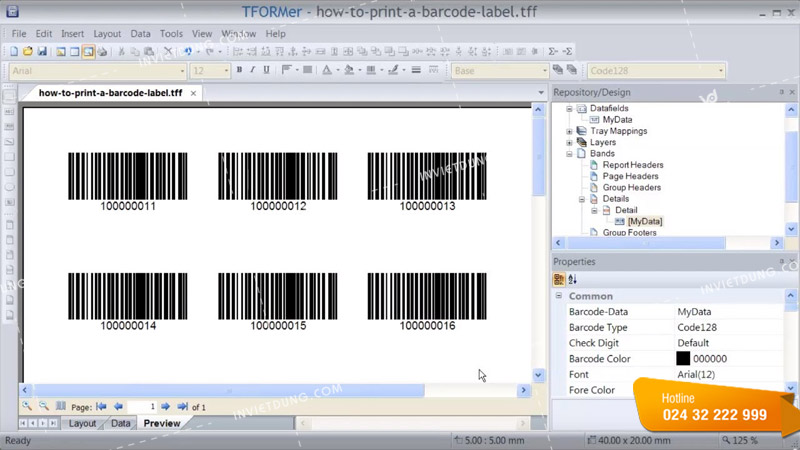 Phần mềm thiết kế tem nhãn ActiveBarcode