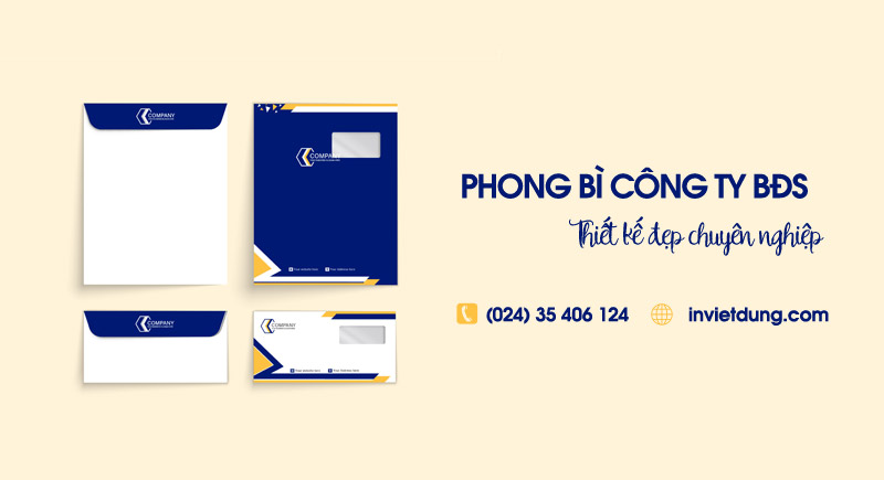 Top 13+ mẫu phong bì công ty bất động sản đẹp ấn tượng