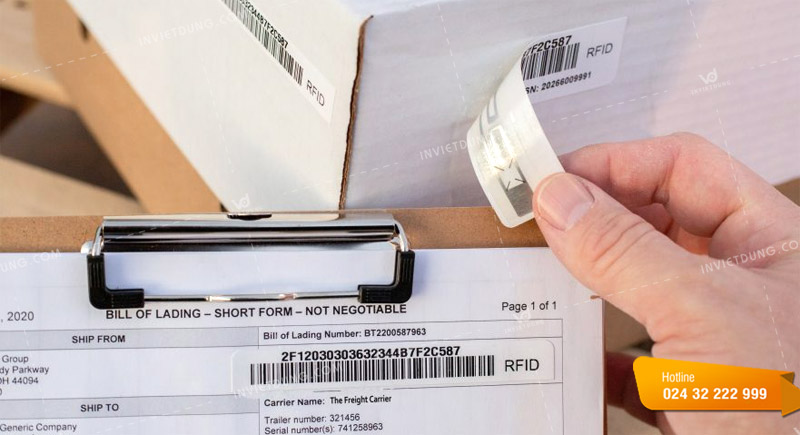 Tem nhãn RFID được ứng dụng trong quản lý kho vận