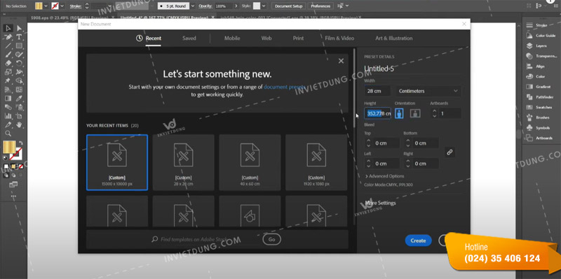 Hướng dẫn cách thiết kế bao lì xì bằng Adobe Illustrator